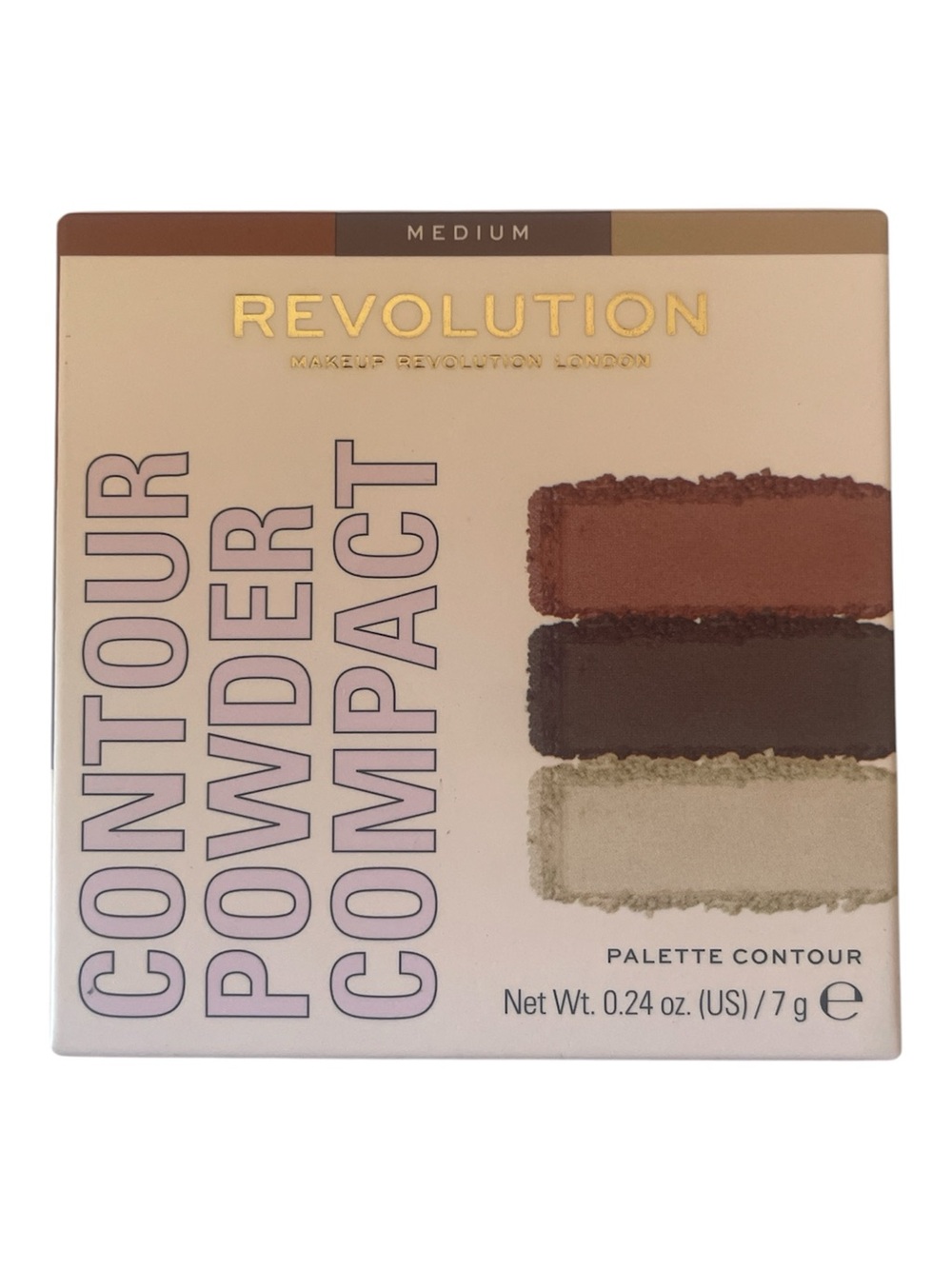 Revolution Makeup Medium Contour Powder Compact Palette 0.24 oz